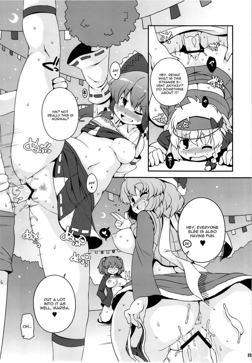 Hentai Manga Comic-Chinchin Cheer Cheer Gensoukyou Daiundouka-Read-23